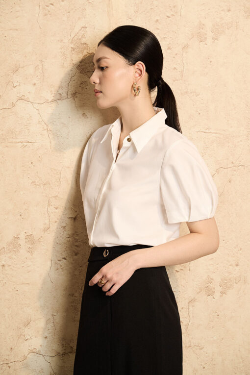 Sơ mi CT cửa tay xếp kiểu