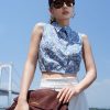 Sơ mi sát nách chun gấu, dây buộc sau Sơ mi sát nách chun gấu, dây buộc sau