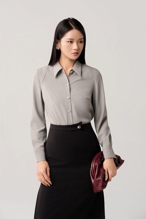 Sơ mi DT can vai có ken