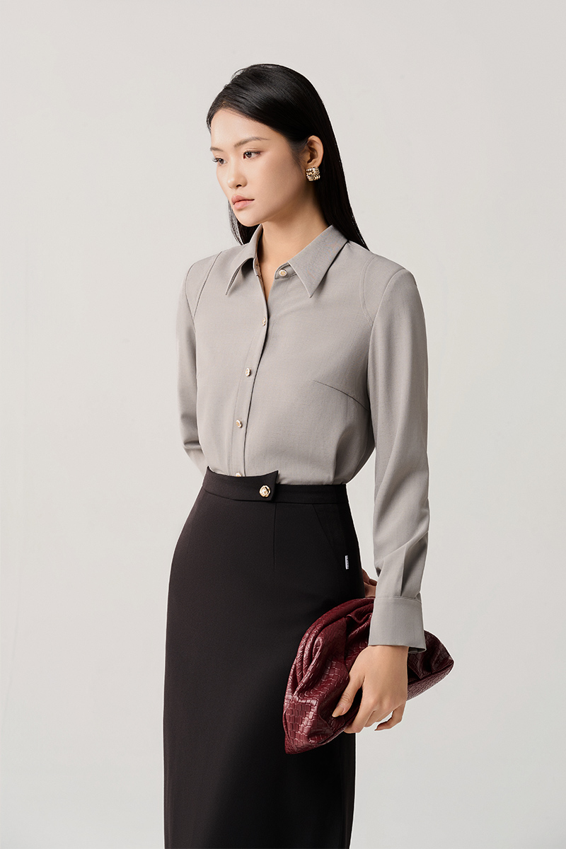 Chân váy dài cạp bong cách điệu Chân váy dài cạp bong cách điệu