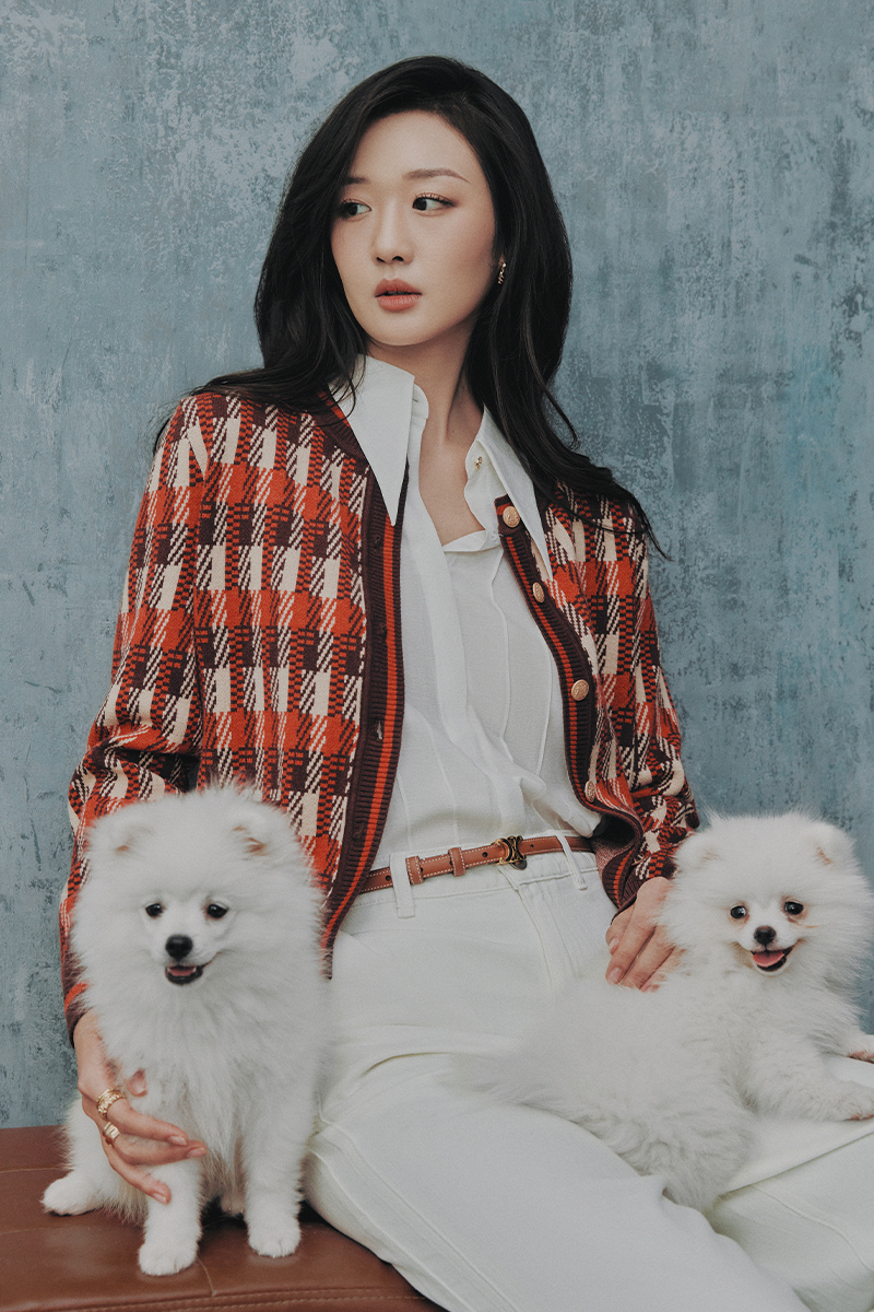 Áo khoác len dệt hoạ tiết cơi giả Áo khoác len dệt hoạ tiết cơi giả