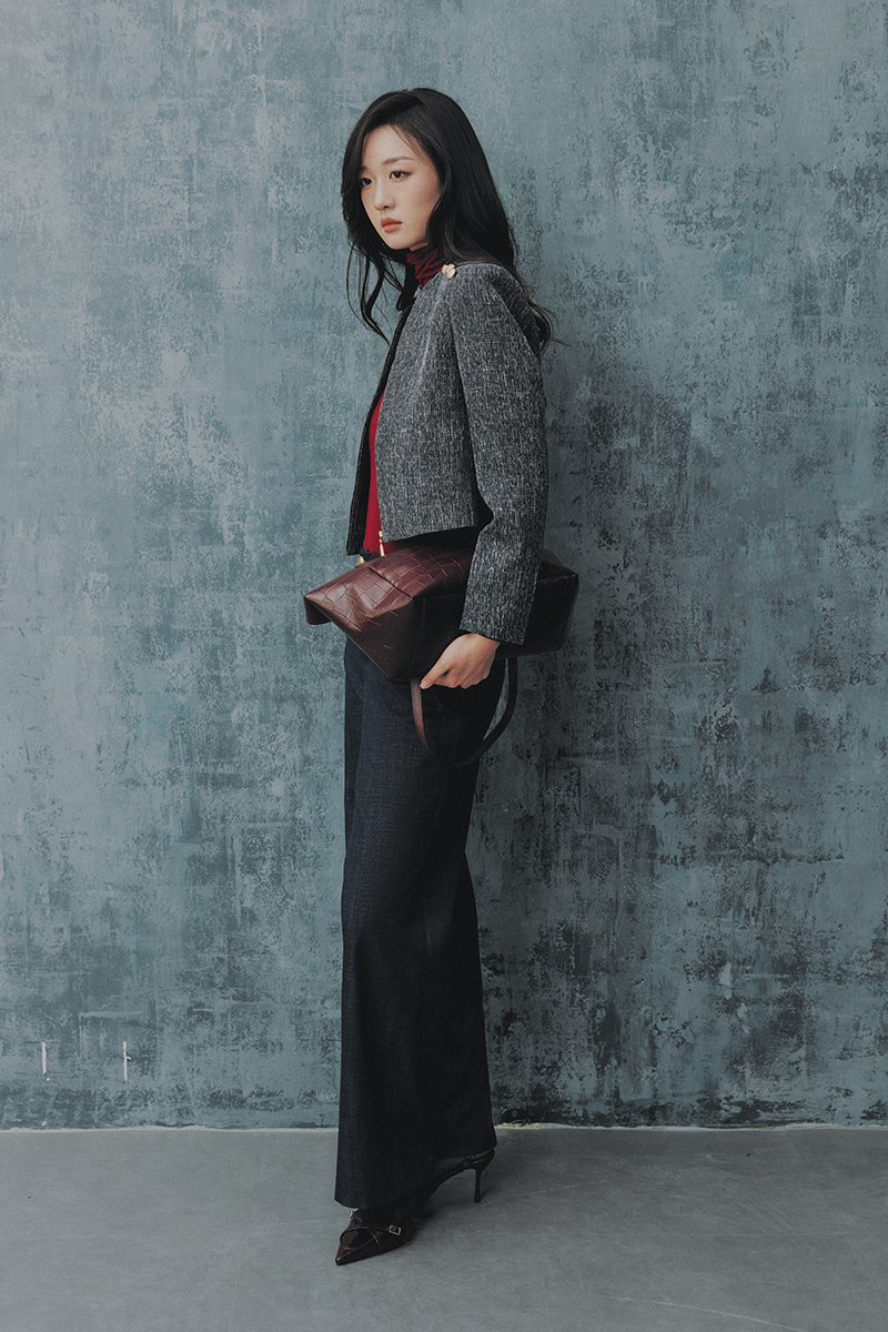 Áo khoác tweed cài khoá đính cúc TT Áo khoác tweed cài khoá đính cúc TT