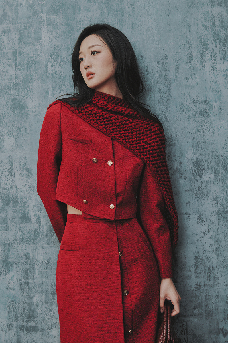 Áo khoác tweed croptop cổ tròn, nẹp chéo Áo khoác tweed croptop cổ tròn, nẹp chéo