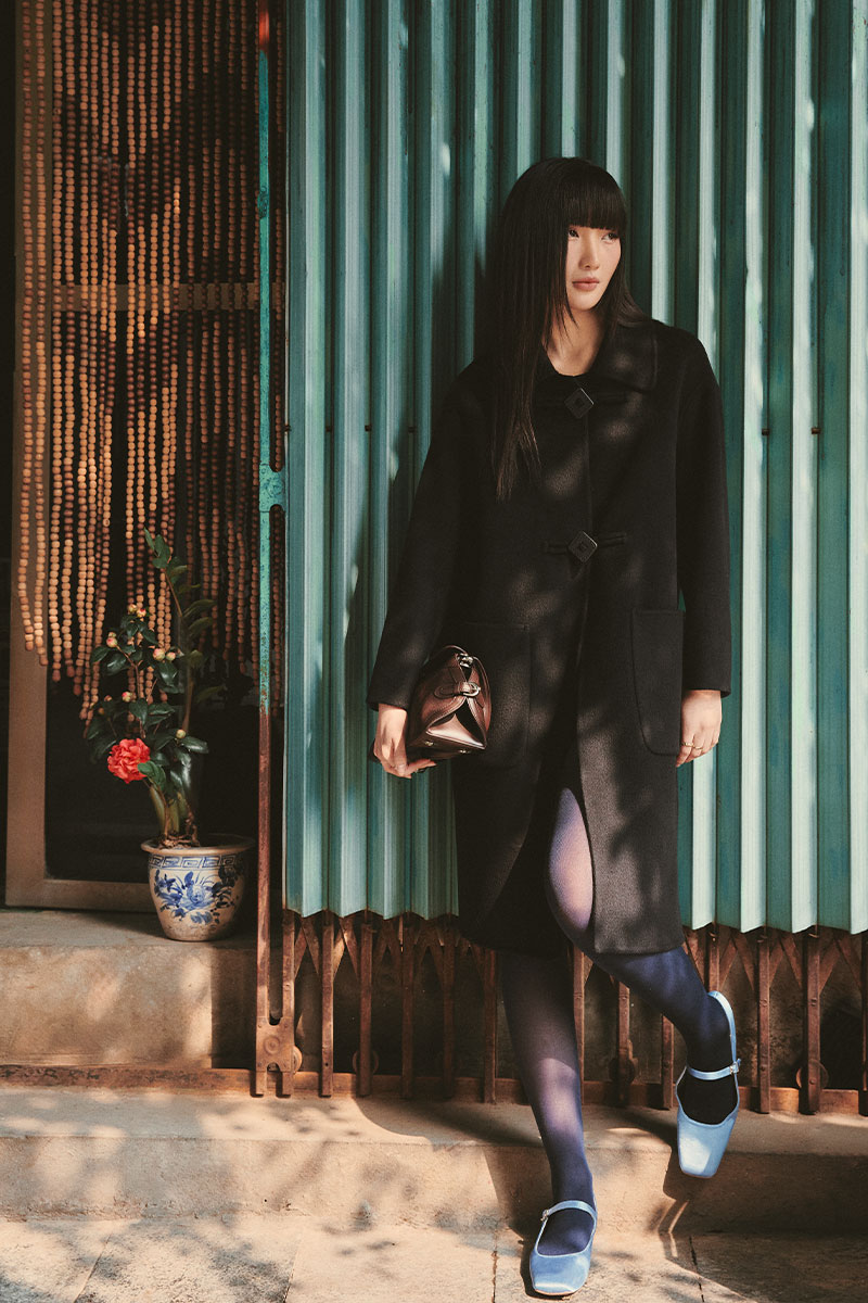 Áo dạ suông hai mặt khâu tay túi ốp Áo dạ suông hai mặt khâu tay túi ốp