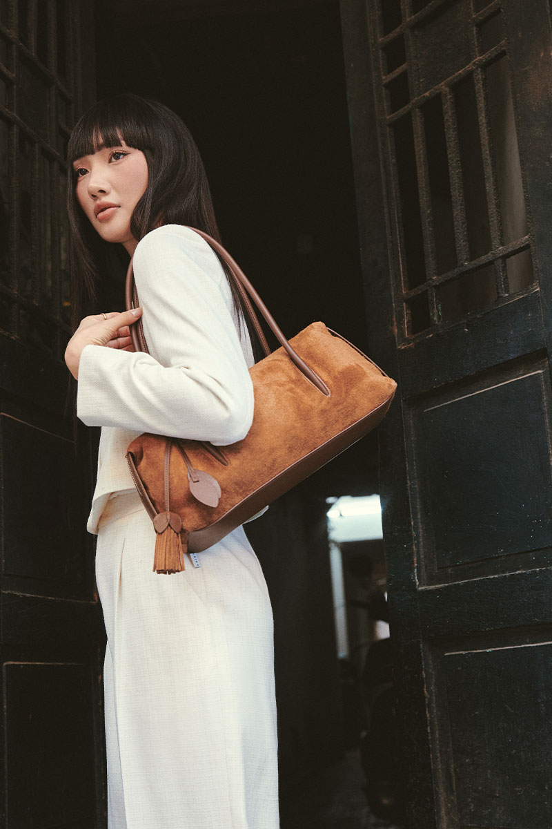 Quần suông text lơ vê gấu Quần suông text lơ vê gấu