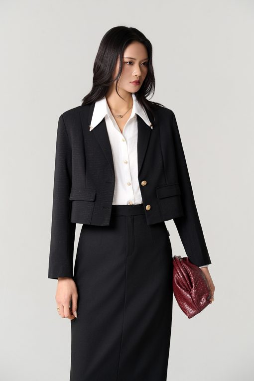 Áo vest croptop túi ốp liền gấu