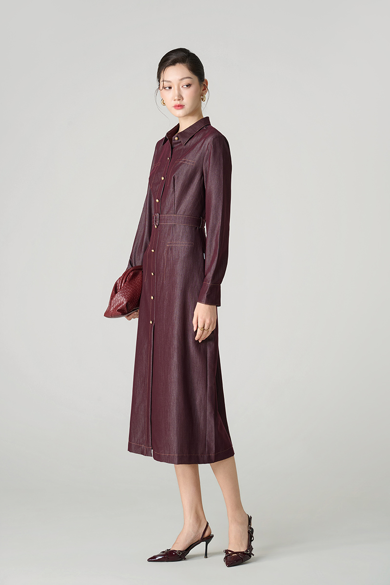 Đầm ôm DT chần chỉ đai eo Đầm ôm DT chần chỉ đai eo