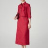 Chân váy tweed dáng A cạp đính cúc Chân váy tweed dáng A cạp đính cúc