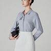 Sơ mi DT cổ đức kẹp dây hoa Sơ mi DT cổ đức kẹp dây hoa