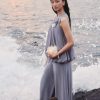 Quần suông rộng xếp ly thân Quần suông rộng xếp ly thân