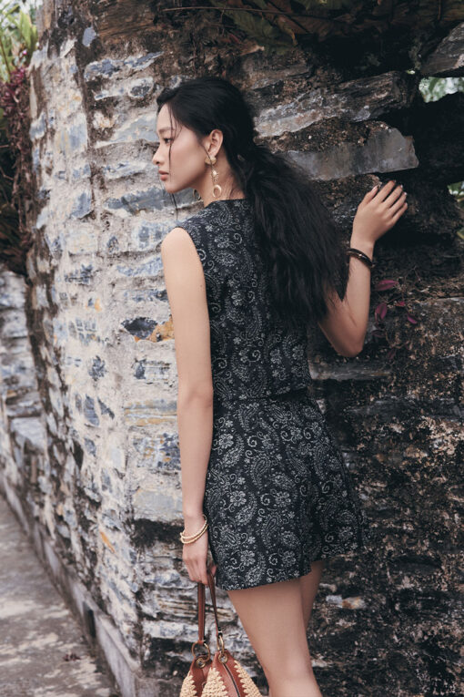 Áo kiểu SN hoạ tiết paisley