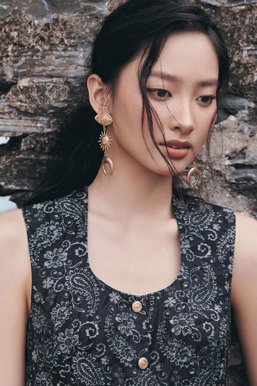 Áo kiểu SN hoạ tiết paisley