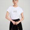 Áo thun CT tay liền in hình nơ