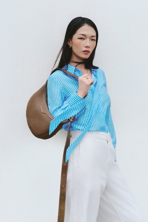 Sơ mi DT cổ thắt cravat
