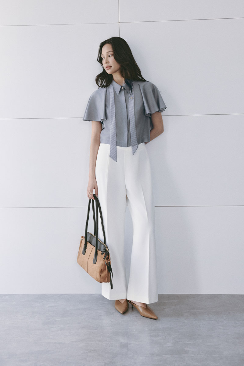 Sơ mi CT croptop phối tơ kẻ Sơ mi CT croptop phối tơ kẻ