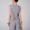 Quần sooc lửng can dây, lệch cạp Áo kiểu SN croptop ốp lá thêu bode