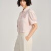 Sơ mi CT croptop tết dây đính TT Sơ mi CT croptop tết dây đính TT