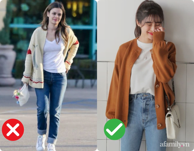 4 sai lầm diện cardigan dáng dài “chạm đáy thảm họa”