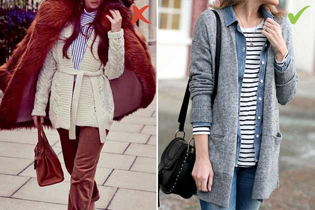 4 sai lầm diện cardigan dáng dài “chạm đáy thảm họa”
