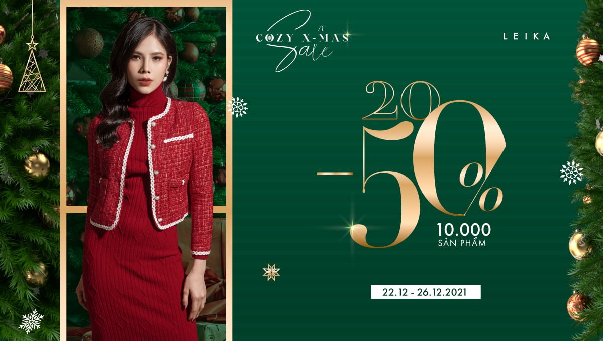 COZY XMAS | SALE 20% - 50% 10.000 SẢN PHẨM - LEIKA