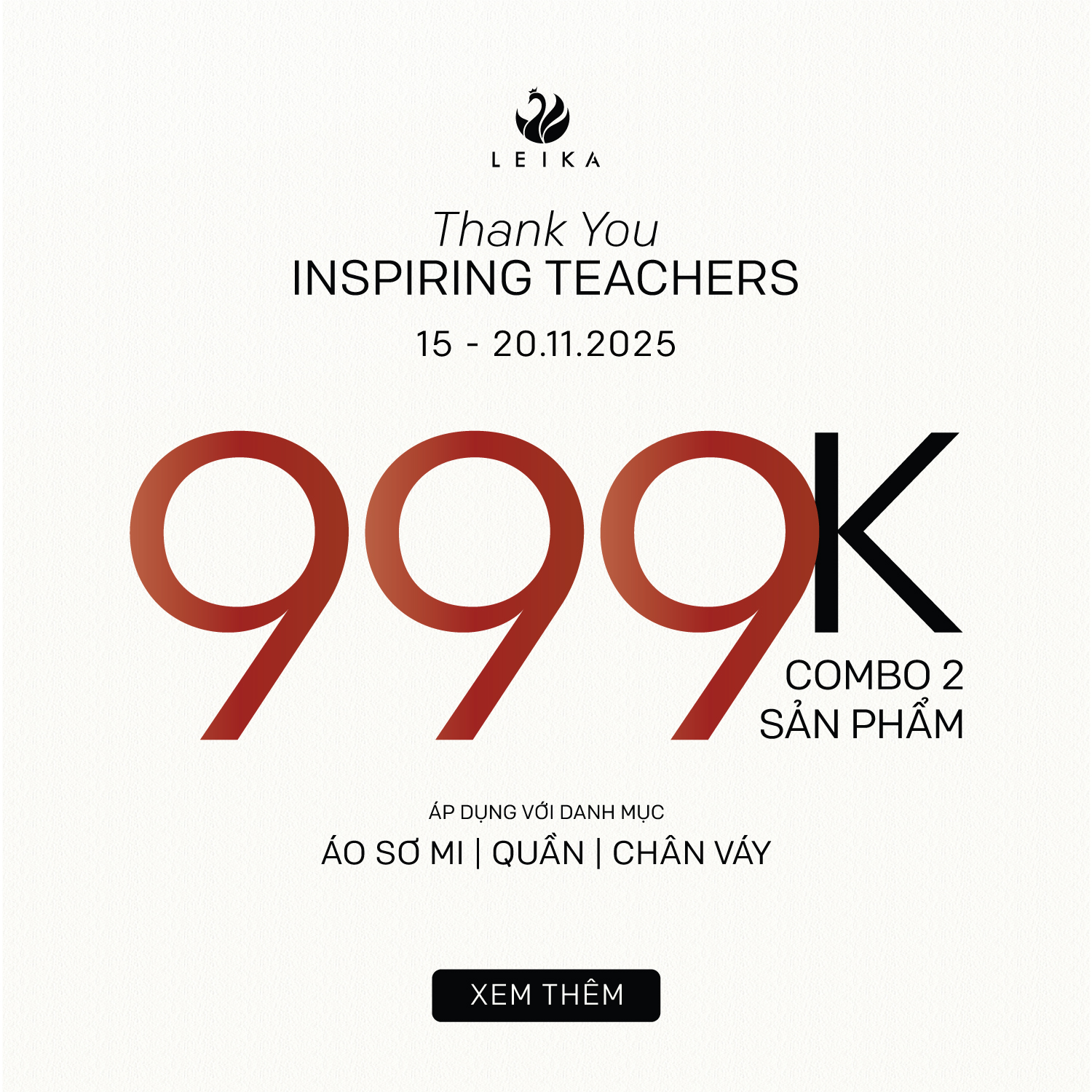 LEIKA ưu đãi 20/11