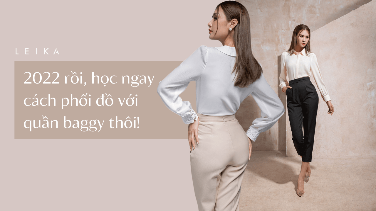 phối đồ với quần baggy