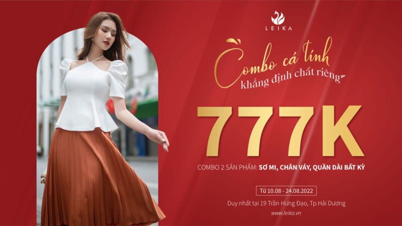 LEIKA QUANG TRUNG SALE 50% TOÀN BỘ CỬA HÀNG