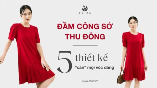 đầm công sở thu đông