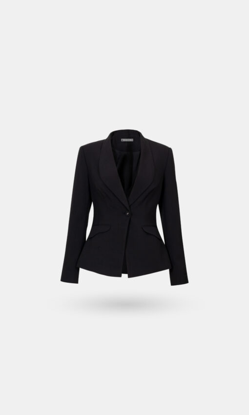 Áo vest 1 cúc vạt chéo cổ cách điệu