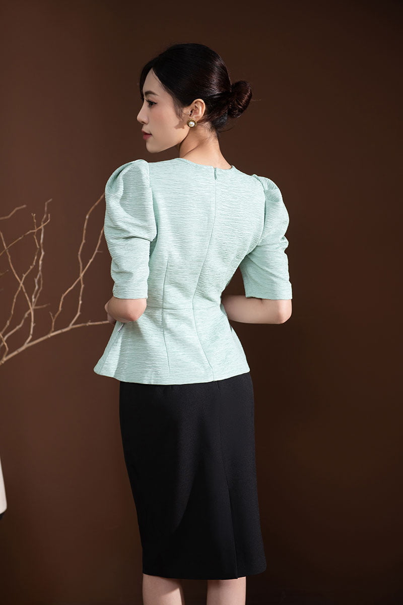 Đầm peplum dáng xòe họa tiết hoa - Thời trang nữ năng động Style - Giao  diện website đẹp