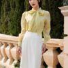 Chân váy cạp xếp ly