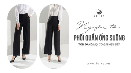 phối quần ống suông