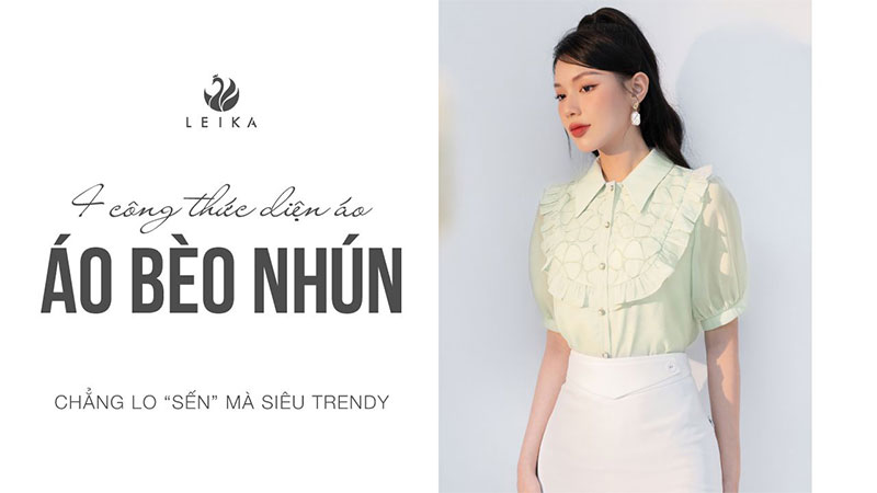 Gợi ý 4 kiểu áo tay bèo cho nàng thêm lung linh  Làm Điệu