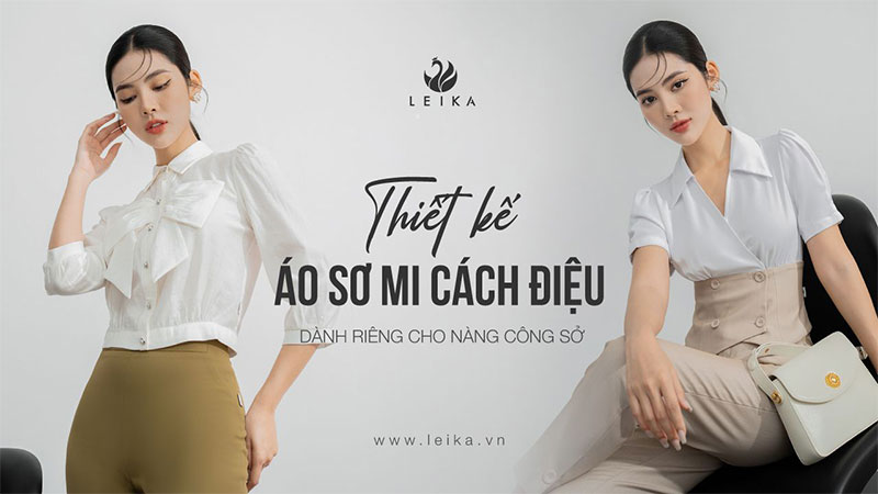 Thiết kế áo sơ mi cách điệu dành riêng cho nàng công sở áo sơ mi cách điệu
