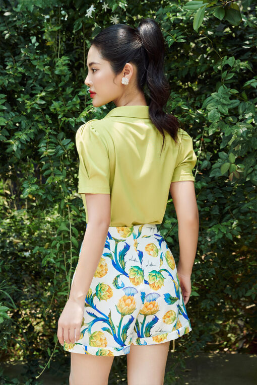 Áo SM nano cổ đức nhún vai