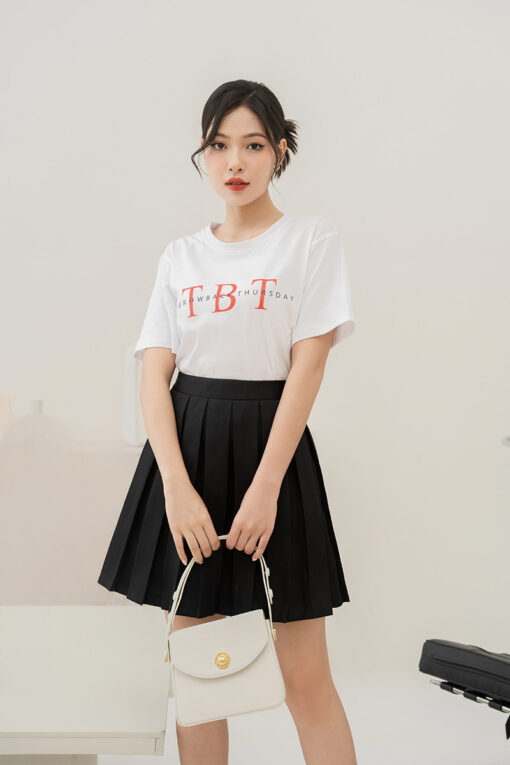 Áo thun suông in TBT