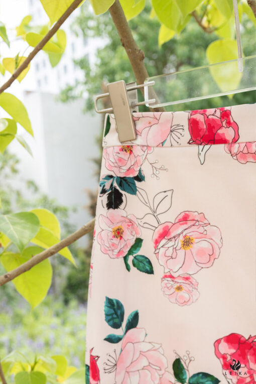 Chân váy A in họa tiết