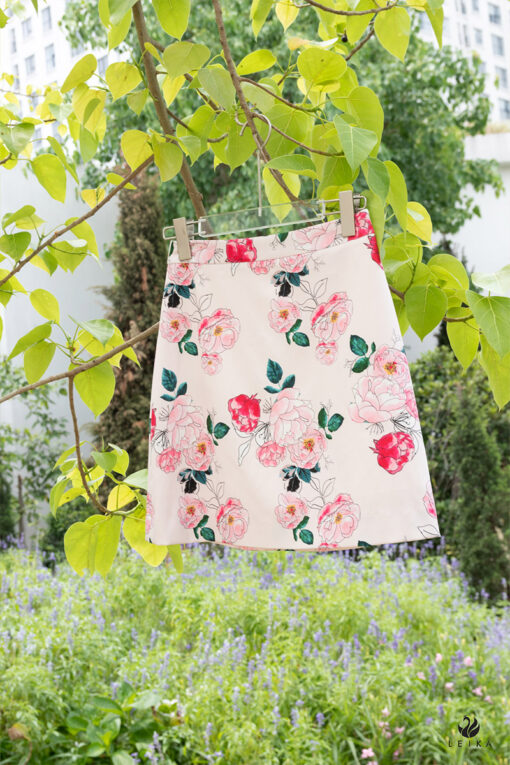 Chân váy A in họa tiết