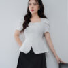 Áo kiểu tay xếp ly cúp ngực