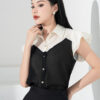 Sơ mi bèo vai cổ Đức