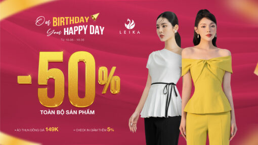 Leika Việt Trì sinh nhật sale 50%