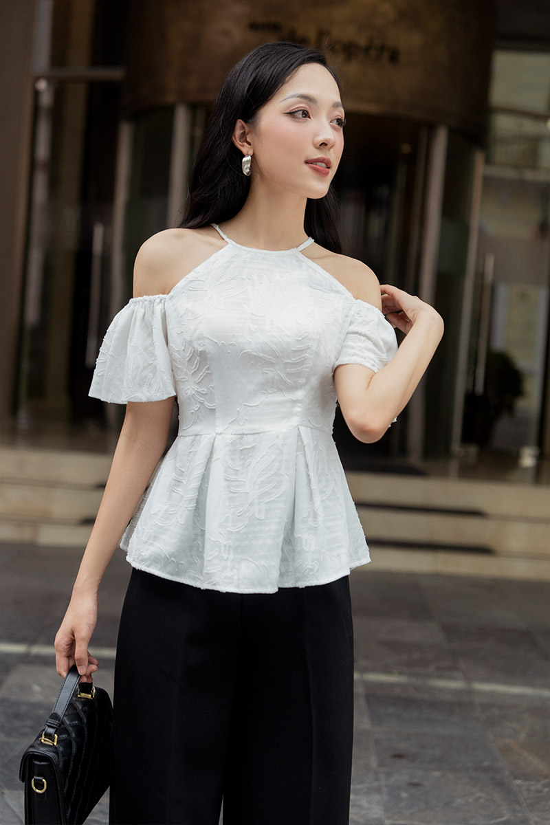 REshare - KURO-Đầm yếm thun gân