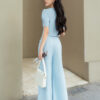 Quần đũi suông chiết ly
