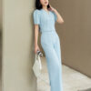 Quần đũi suông chiết ly