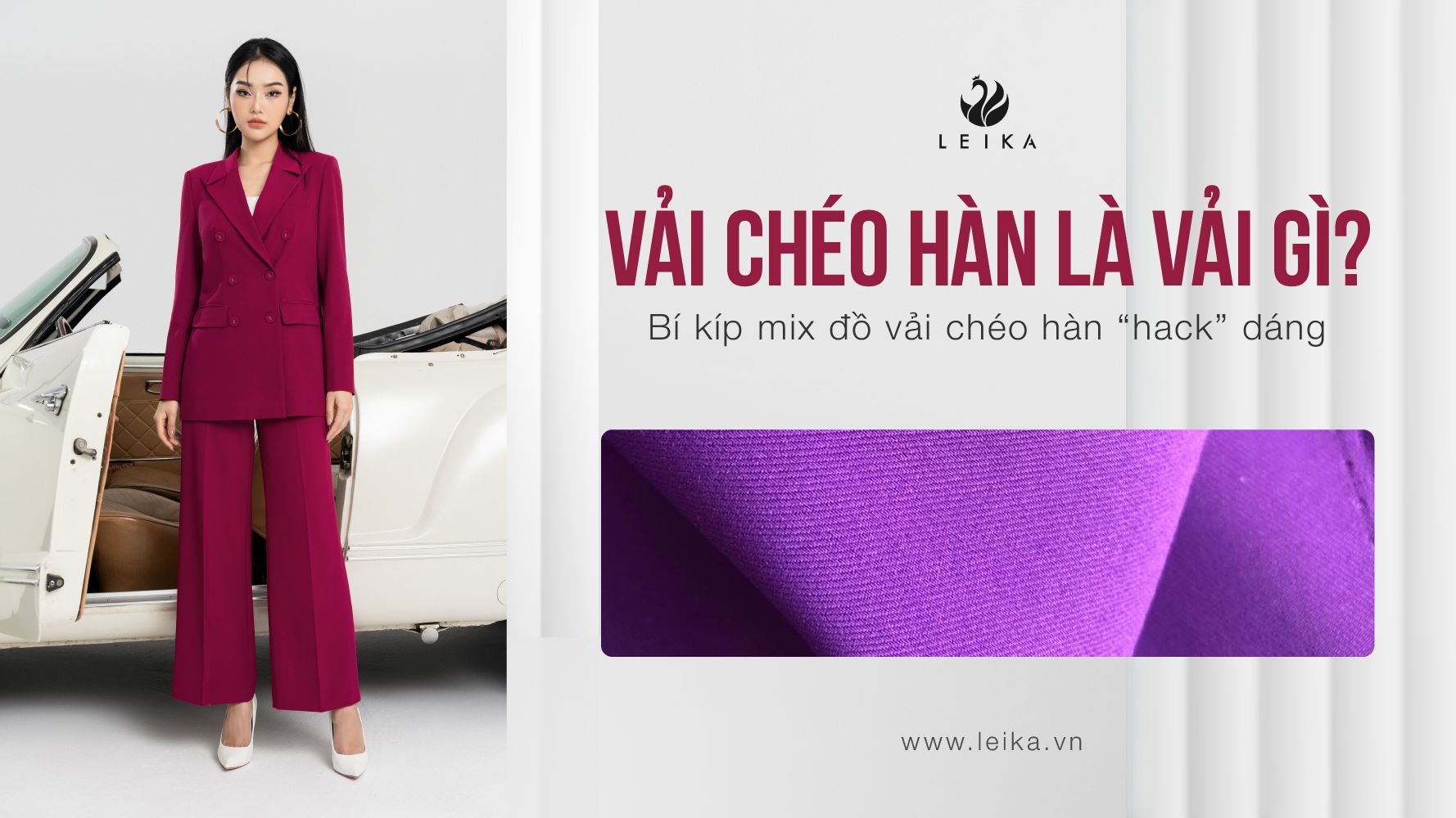 Vải chéo Hàn - Điểm nhấn thời trang với 5 cách mix đầy phong cách