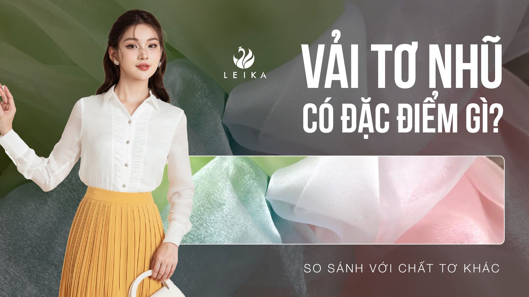 Điểm độc đáo của vải tơ nhũ trong thiết kế thời trang