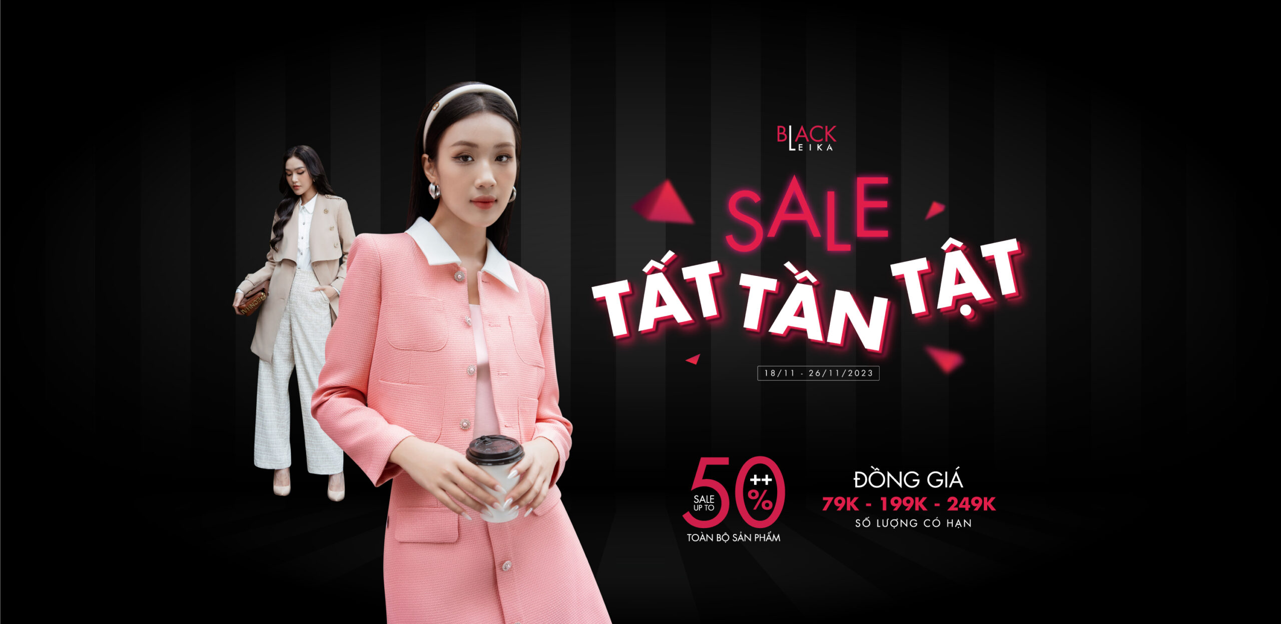 BLACK LEIKA: Sale tất tần tật