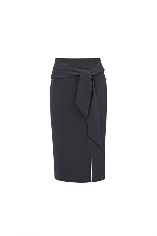 Chân váy chữ A xẻ tà đùi trước ngắn 1 bên có quần trong khóa sườn dáng ôm -  Màu Đen Trắng - Chân váy ngắn xẻ đen công sở | Lazada.vn