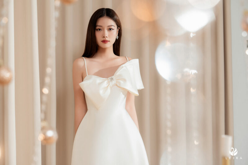 Đầm party 2 dây nơ ngực Đầm party 2 dây nơ ngực