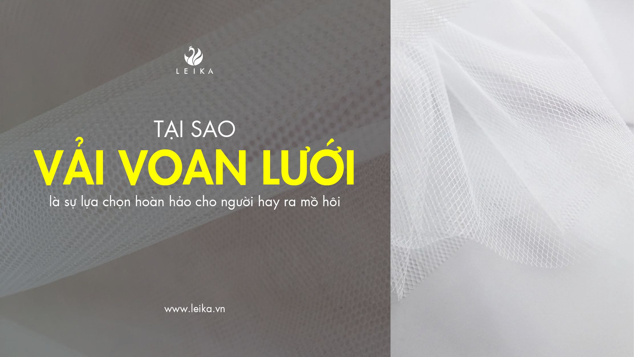 Tại sao vải voan lưới là sự lựa chọn hoàn hảo cho người hay ra mồ hôi
